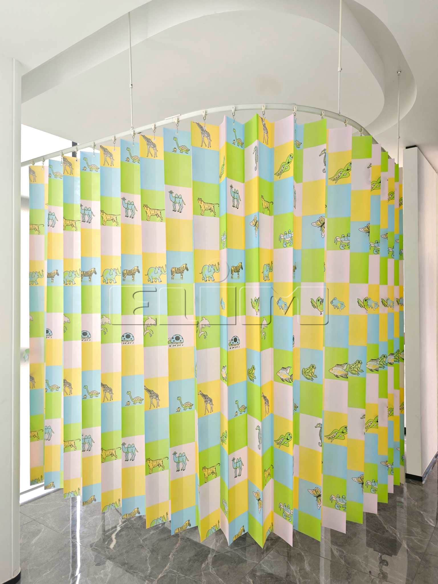 হাসপাতাল ও স্বাস্থ্যসেবার জন্য ডিসপোজেবল কিউবিকেল কার্টেন